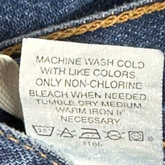 GAP CLASSIC Y2K Jeans Size 4 Long High-Rise Straight 100% Cotton Vintage 2000 - Picture 10 of 11